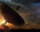 Image d'illustration montrant un télescope pointé vers le ciel nocturne. (Source de l'image : Shutterstock / paulista)