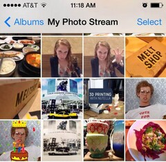 Apple Mon flux de photos sur un iPhone (Source : Mashable)