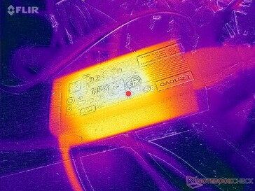 L'adaptateur CA atteint plus de 41°C lorsque les charges sont élevées