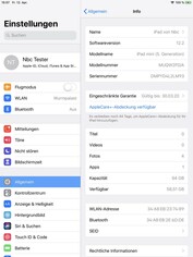 Système d'exploitation de l'Apple iPad Mini 5 2019 : iOS 12.2.