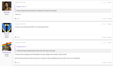 NateTheHate Mise à jour de l'événement PlayStation (Image source : screenshot, ResetEra forums)