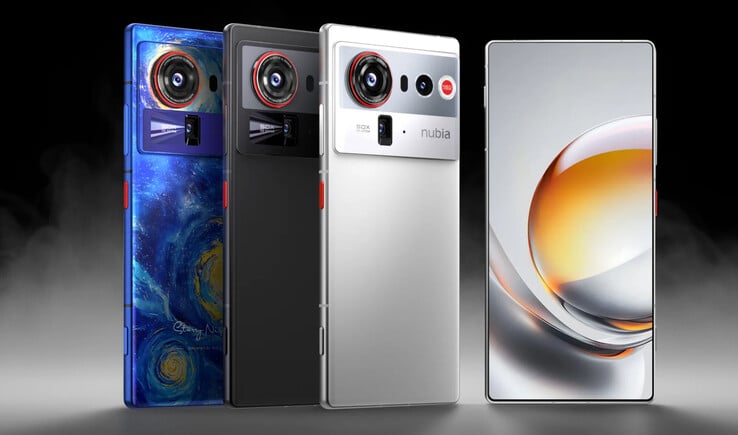 Le Nubia Z80 Ultra dans toutes ses couleurs de lancement. (Source de l'image : Nubia)