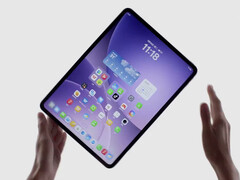 L'Oppo Pad 5 présente des bords d'écran relativement fins sur tous les côtés. (Source de l'image : Oppo) 