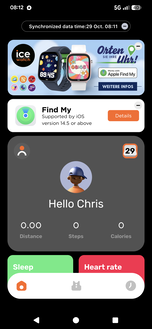 Écran d'accueil sur Android