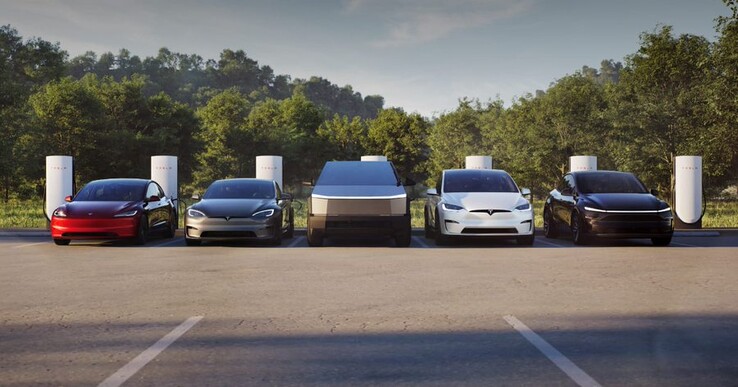 5 modèles Tesla actuellement en production (Source : Tesla)