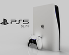 La PS5 Slim, telle qu'imaginée par Concept Creator et LetsGoDigital. (Source de l'image : LetsGoDigital & Concept Creator)