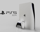 La PS5 Slim, telle qu'imaginée par Concept Creator et LetsGoDigital. (Source de l'image : LetsGoDigital &amp; Concept Creator)