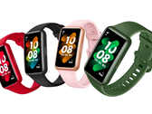 Le Huawei Band 7 dans ses quatre couleurs de lancement. (Image source : Roland Quandt &amp; WinFuture)