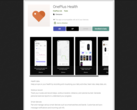 L'application OnePlus Health apparaît avant son lancement. (Source : Android Police)