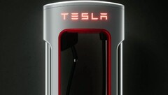 superchargeur &quot;Magic Dock&quot; avec adaptateur CCS (image : Tesla)