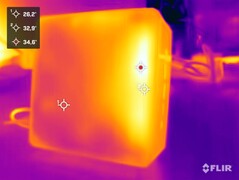 Minisforum EliteMini UM780 XTX vs. stress test (haut vertical)