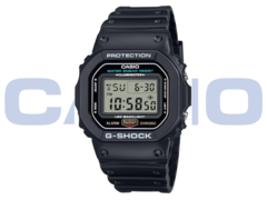 Le Casio DW-5600UE est doté d&#039;un rétroéclairage LED au lieu de l&#039;ancien panneau EL. (Source de l&#039;image : Casio)