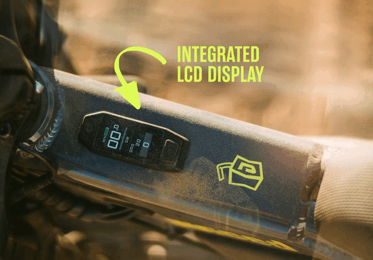 Le vélo électrique est livré avec un écran LCD intégré