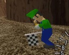 Le frère de Mario, Luigi, dans sa tenue classique verte et bleue, a été retrouvé dans Sega GT pour la console Sega Dreamcast (Image : CombyLaurent1)