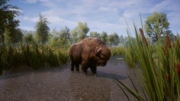 Une image représentant un bison d'Europe dans « Medieval Dynasty ».