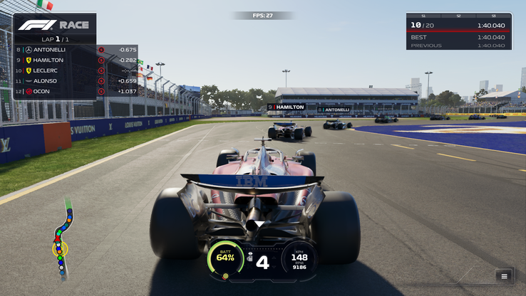 F1 25 avec Path Tracing activé (source de l'image : Anil Ganti, Notebookcheck)