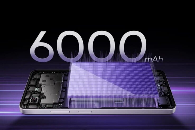 Le Realme Narzo 80 Lite 5G est doté d'une batterie de 6 000 mAh (Image source : Realme)