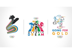 Affiche annonçant la collaboration de Sonic the Hedgehog avec le Comité International Olympique (source d'image : CIO)
