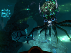 Affronter les Léviathans dans Subnautica est facilement l&#039;une des meilleures expériences du jeu. Ci-contre, une capture d&#039;écran du jeu. (Source de l&#039;image : Steam)