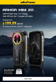 La famille Armor Mini 20 s'agrandit (Image source : Ulefone)