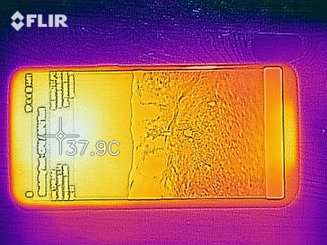 OnePlus 5T : carte de chaleur à l'avant.