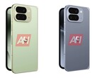 Rendu non officiel du Pixel 10 Pro Fold montrant les couleurs Jade (à gauche) et Moonstone (à droite). (Source de l'image : Android Headlines)