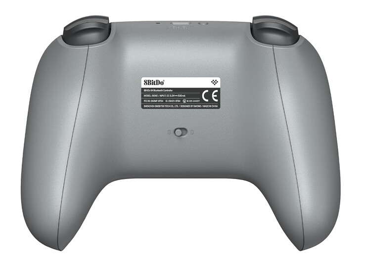 Le 8BitDo 64 Classic Grey est également doté d'une batterie rechargeable de 500 mAh. (Source de l'image : 8BitDo)