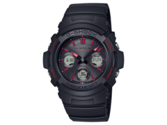 La montre Casio G-Shock AWG-M100FP-1A4JR n'est plus disponible dans la boutique en ligne de la marque. (Source de l'image : Casio)