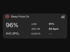 Le nouveau widget Sleep Pulse Ox de l&#039;application Garmin Connect comporte une mystérieuse section Événements. (Source de l&#039;image : Gadgets &amp;amp; Wearables)