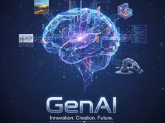 GenAI : le cerveau de la prochaine génération de créativité numérique. (Source de l&#039;image : AI generated)