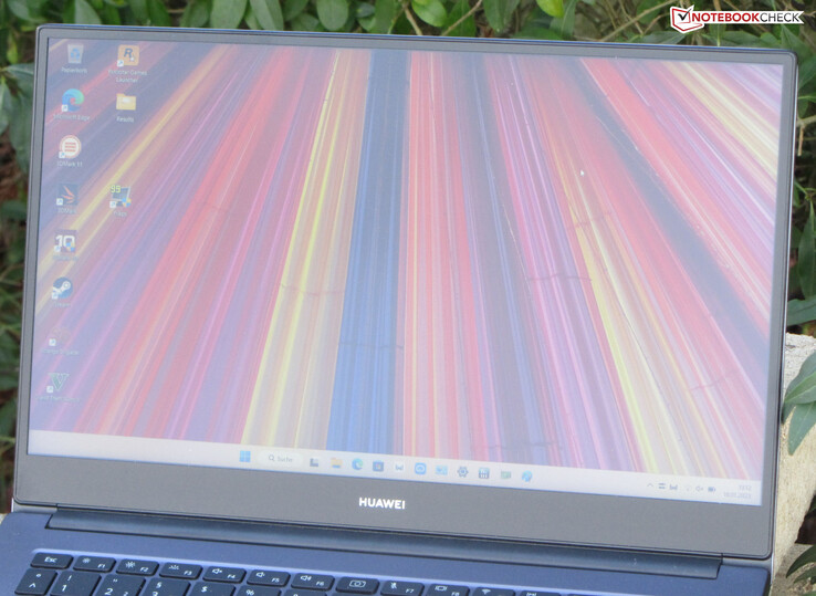 Le MateBook à l'extérieur