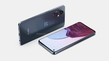 Des rendus du OnePlus Nord N20 5G ont fuité avec un design plat. (Image source : 91mobiles et OnLeaks)