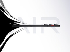 Le RedMagic 11 Air sera bientôt lancé en Chine. Photo : une photo promotionnelle du téléphone montrant le côté. (Source de l'image : RedMagic)