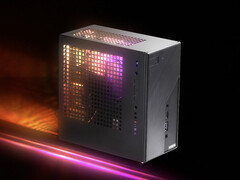 Le DeskMini X600 s'appuie sur une carte mère B860 et peut être équipé d'une bande lumineuse RVB interne, comme vous pouvez le voir ici. (Source de l'image : ASRock)