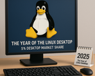 Linux atteint une part de marché de 5 % pour les systèmes d'exploitation de bureau, ce qui témoigne de son adoption croissante par les consommateurs et les joueurs. (Image générée par ChatGPT)