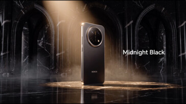 L'Honor X9e Pro en noir nuit.