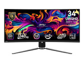Le MPG 341CQPX est l'un des deux moniteurs QD-OLED de 34 pouces présentés par MSI cette année. (Source de l'image : MSI)