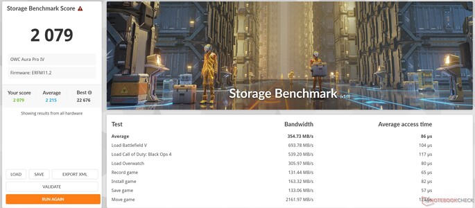 score de stockage 3DMark