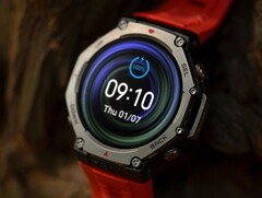 Certains utilisateurs du Amazfit T-Rex 3 rencontrent actuellement des problèmes de décharge de la batterie. (Source : Amazfit)