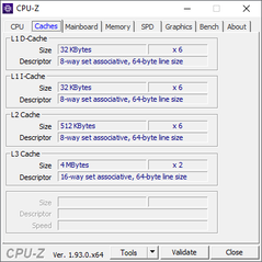 Caches CPU-Z