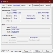 Lenovo ThinkBook Plus - CPU-Z : carte-mère.