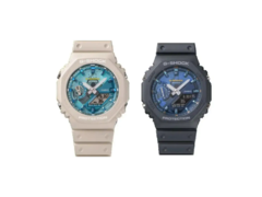 Les modèles Casio GA-2100AS-5A et GA-2100AS-2A ont fait l&#039;objet d&#039;une fuite. (Source de l&#039;image : Great G-Shock World)