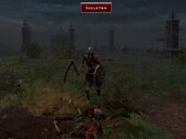 Nous affrontons un squelette dans Diablo II: Resurrected VR