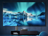 Le téléviseur laser Hisense Starlight S1 Pro est doté d'un écran pliable. (Source de l'image : Hisense)