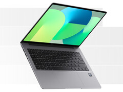 Le MateBook 14 édition HarmonyOS dispose d'une batterie de 70Wh. Sur la photo : l'une des trois couleurs de l'ordinateur portable.