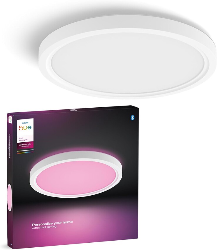 Le plafonnier Philips Hue Devote. (Source : Philips Hue)