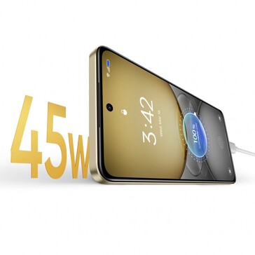 Le C75 est doté d'une batterie de 6 000 mAh et d'un système de charge filaire de 45 W (Image source : Realme)