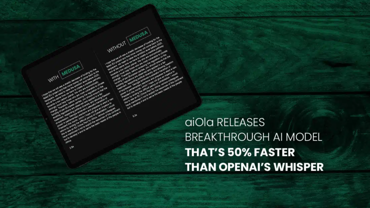 whisper-Medusa d'aiOla prétend être 50 % plus rapide que Whisper d'OpenAI. (Source de l'image : aiOla)