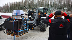 Le tracteur Valtra T235D équipé d&#039;un moteur diesel AGCO Power est utilisé pour tester le nouveau carburant électronique de VTT. (Source de l&#039;image : AGCO Power)