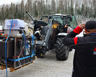 Le tracteur Valtra T235D équipé d'un moteur diesel AGCO Power est utilisé pour tester le nouveau carburant électronique de VTT. (Source de l'image : AGCO Power)